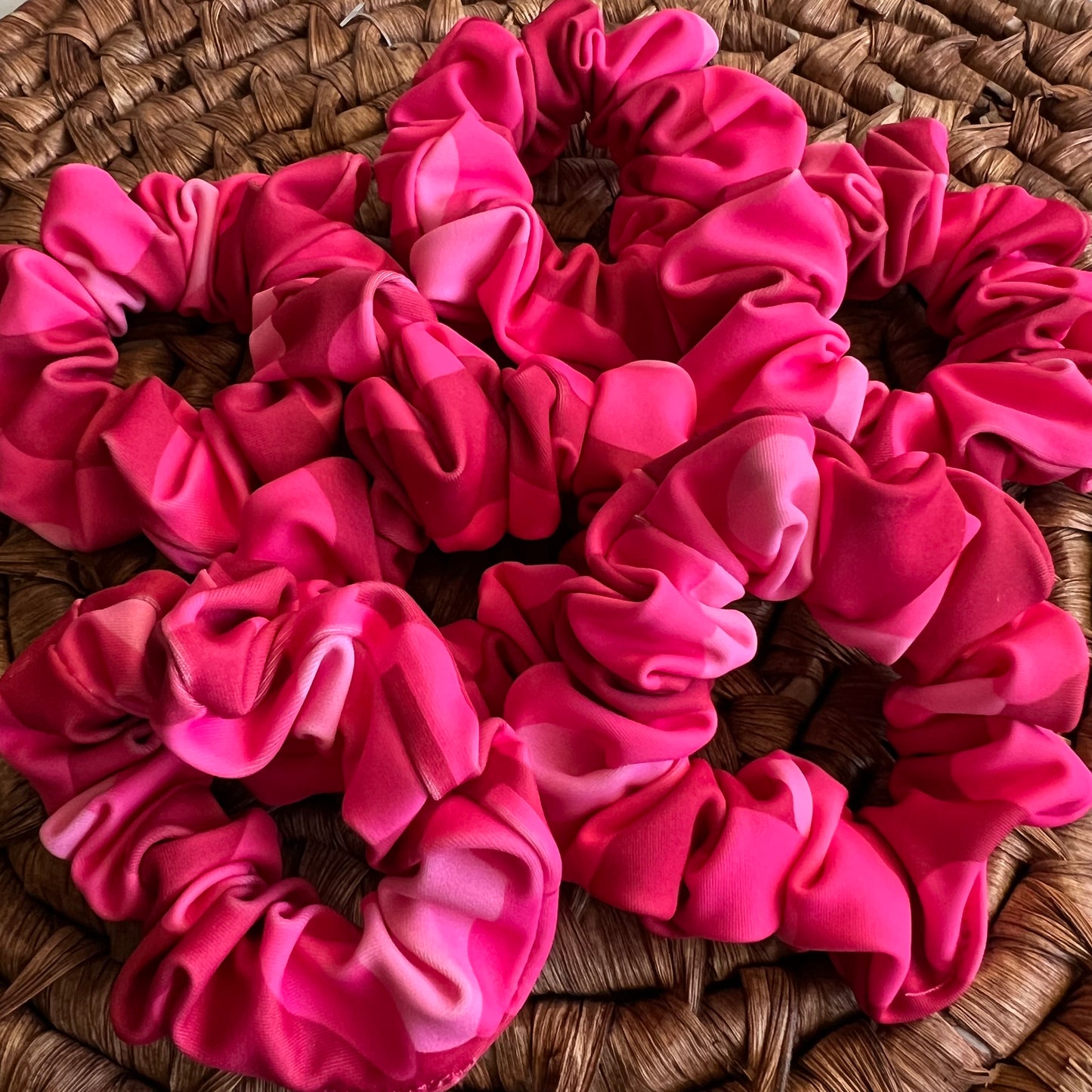 Mini Scrunchie print fucsia