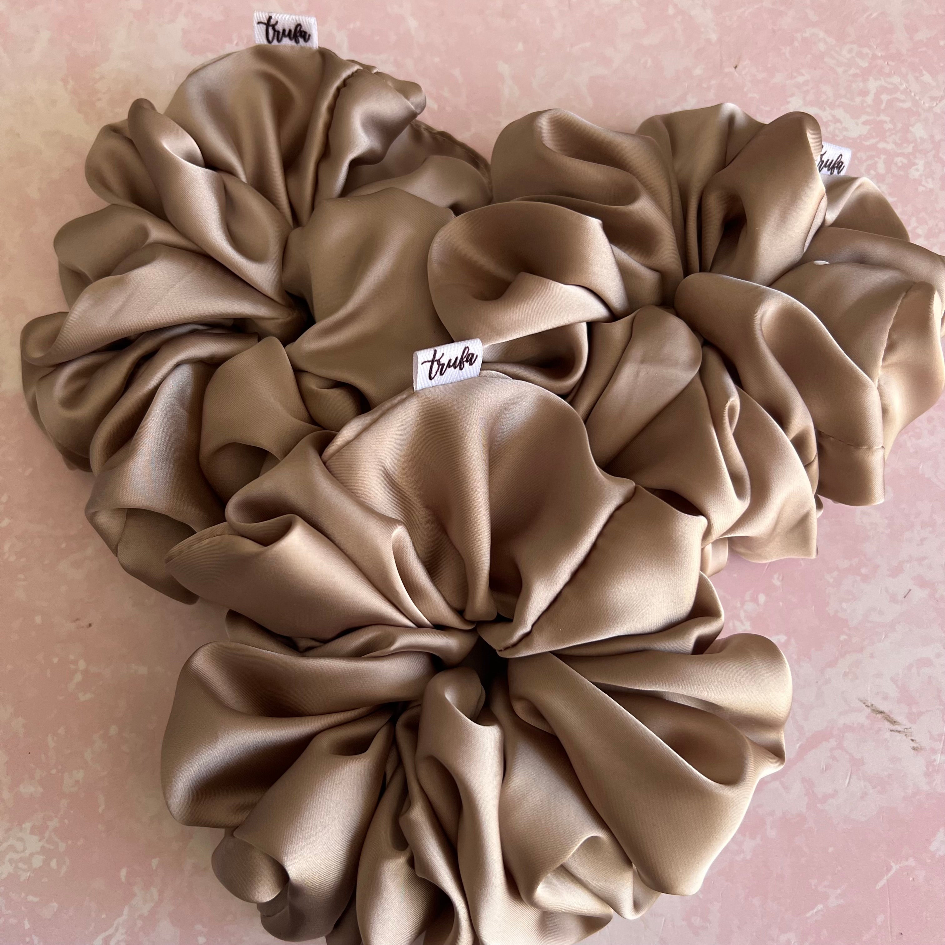 Scrunchie maxi beige