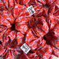 Scrunchie Naranja Flores