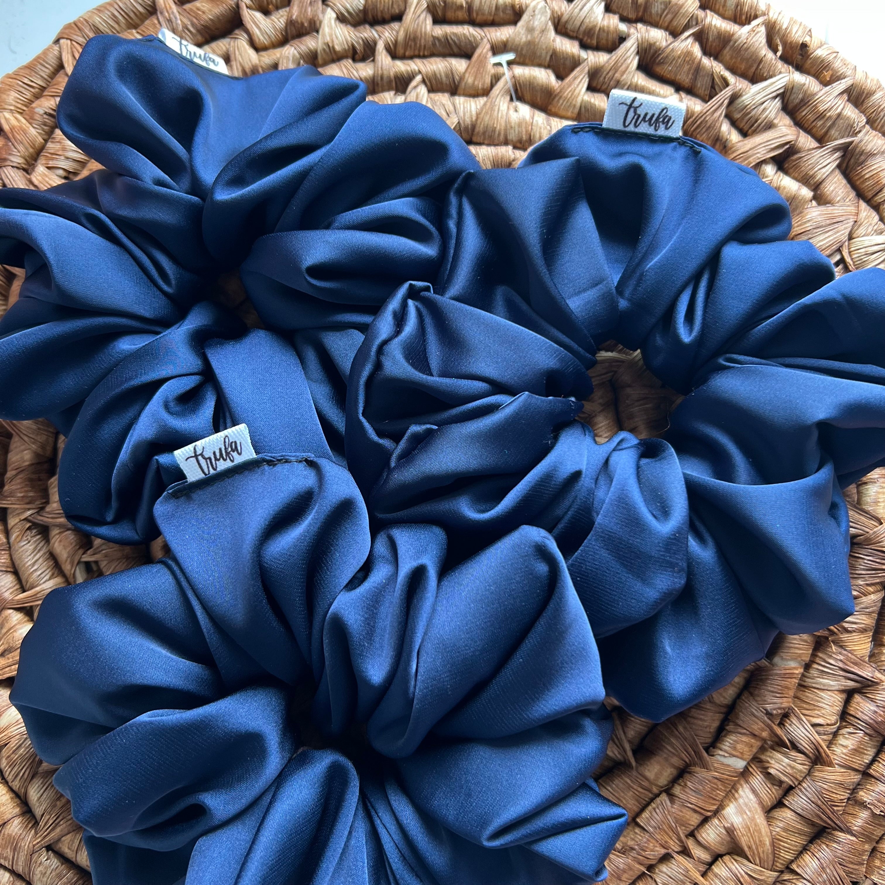 Scrunchie Maxi azul marino