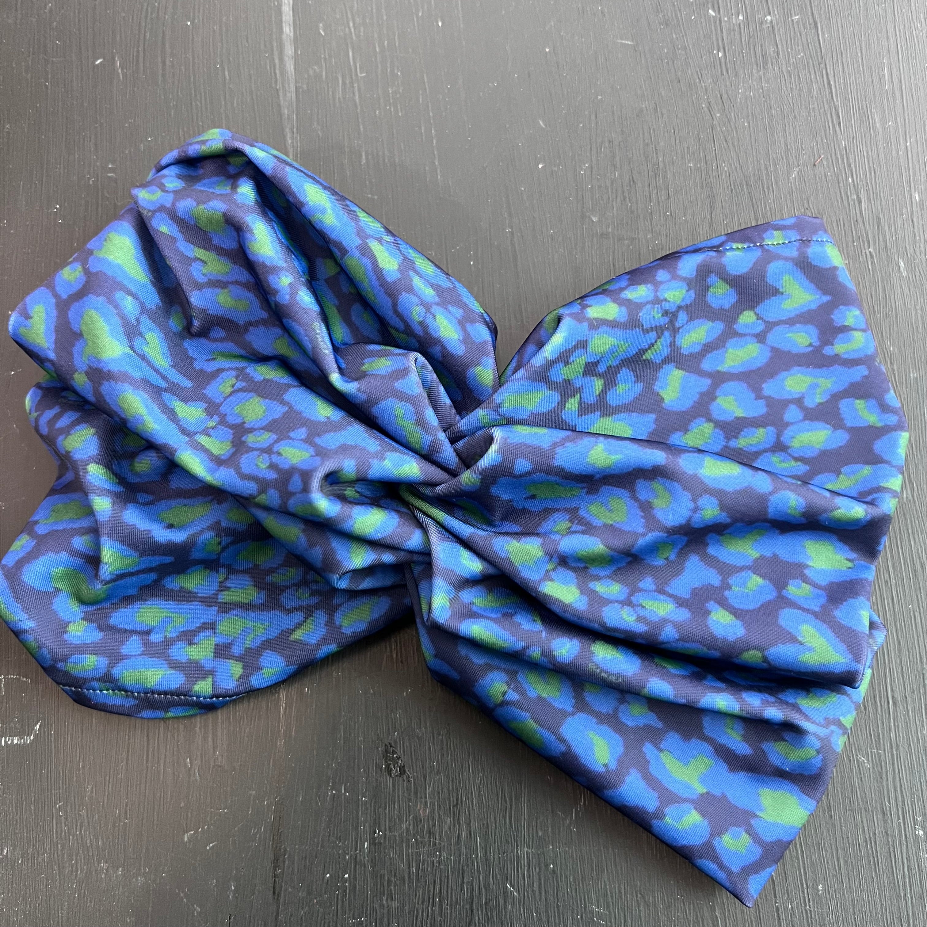 Touca print azul