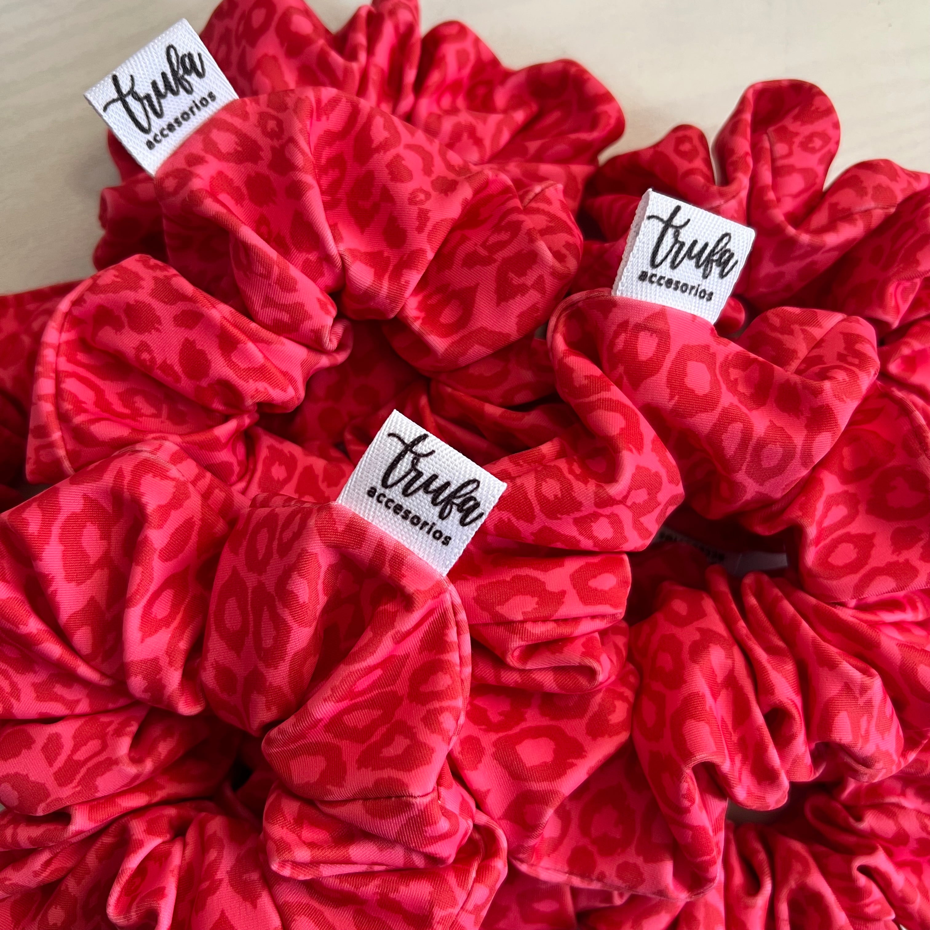 Scrunchie Rojo Print