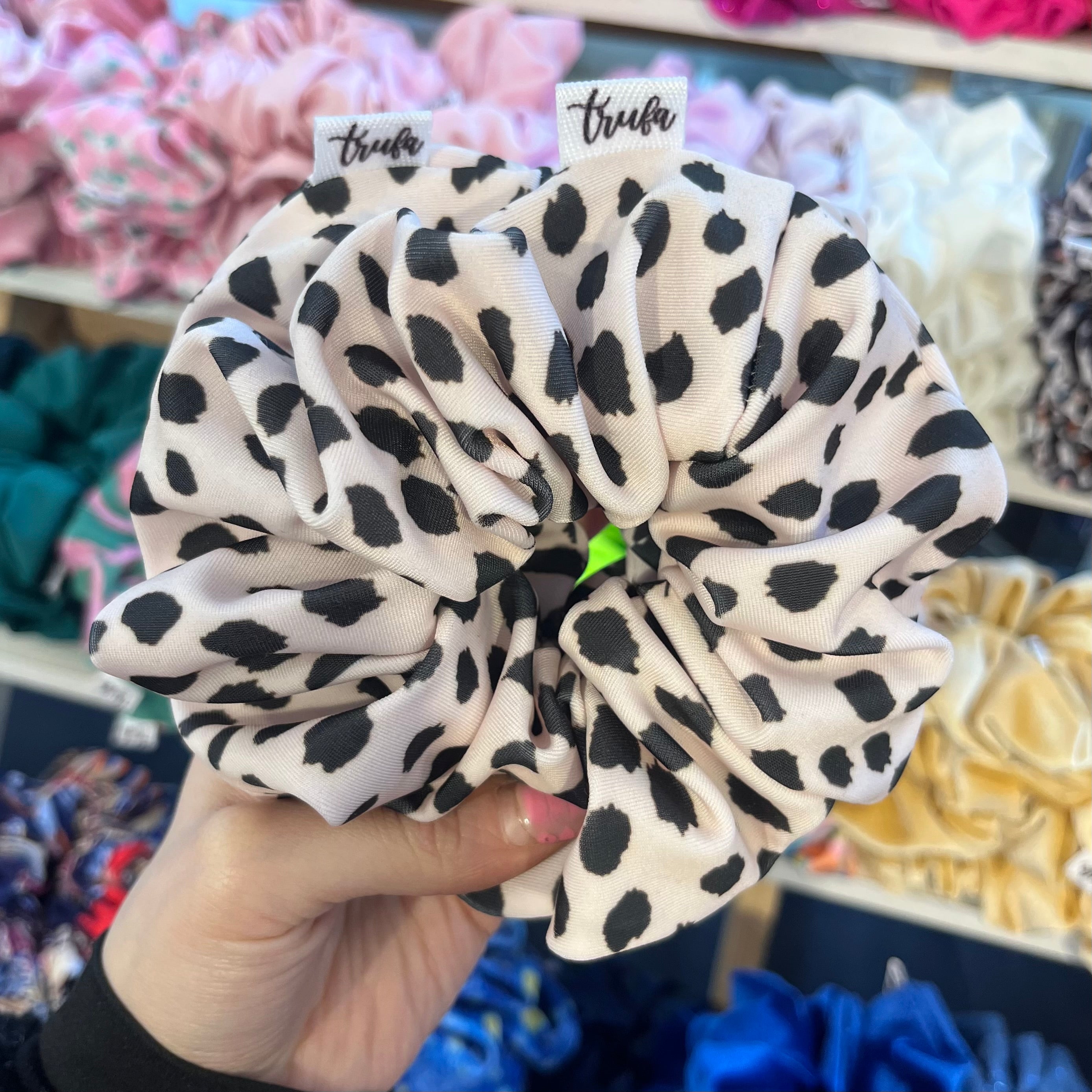 Scrunchie print blanco