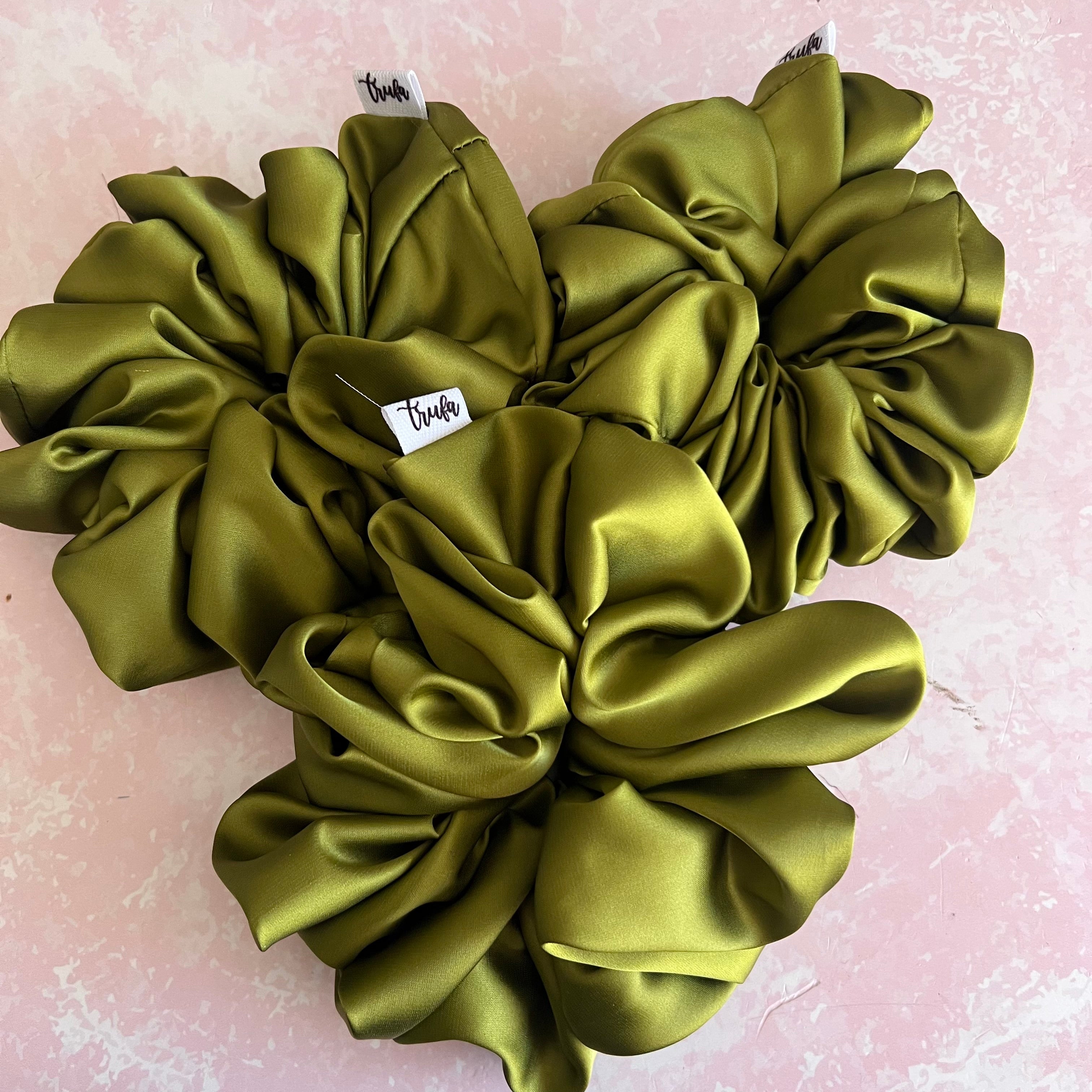 Scrunchie Maxi verde oliva