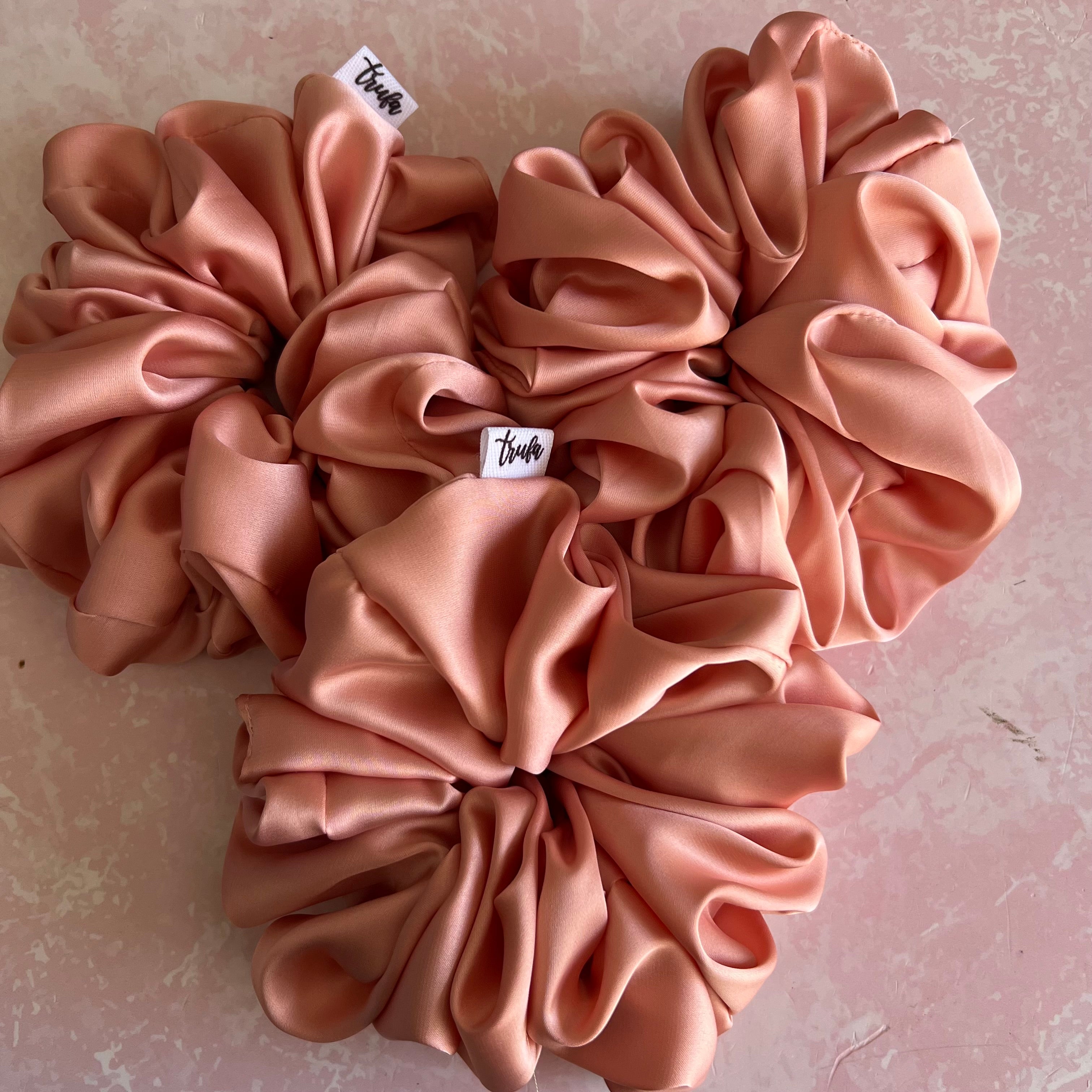 Scrunchie maxi rosa viejo