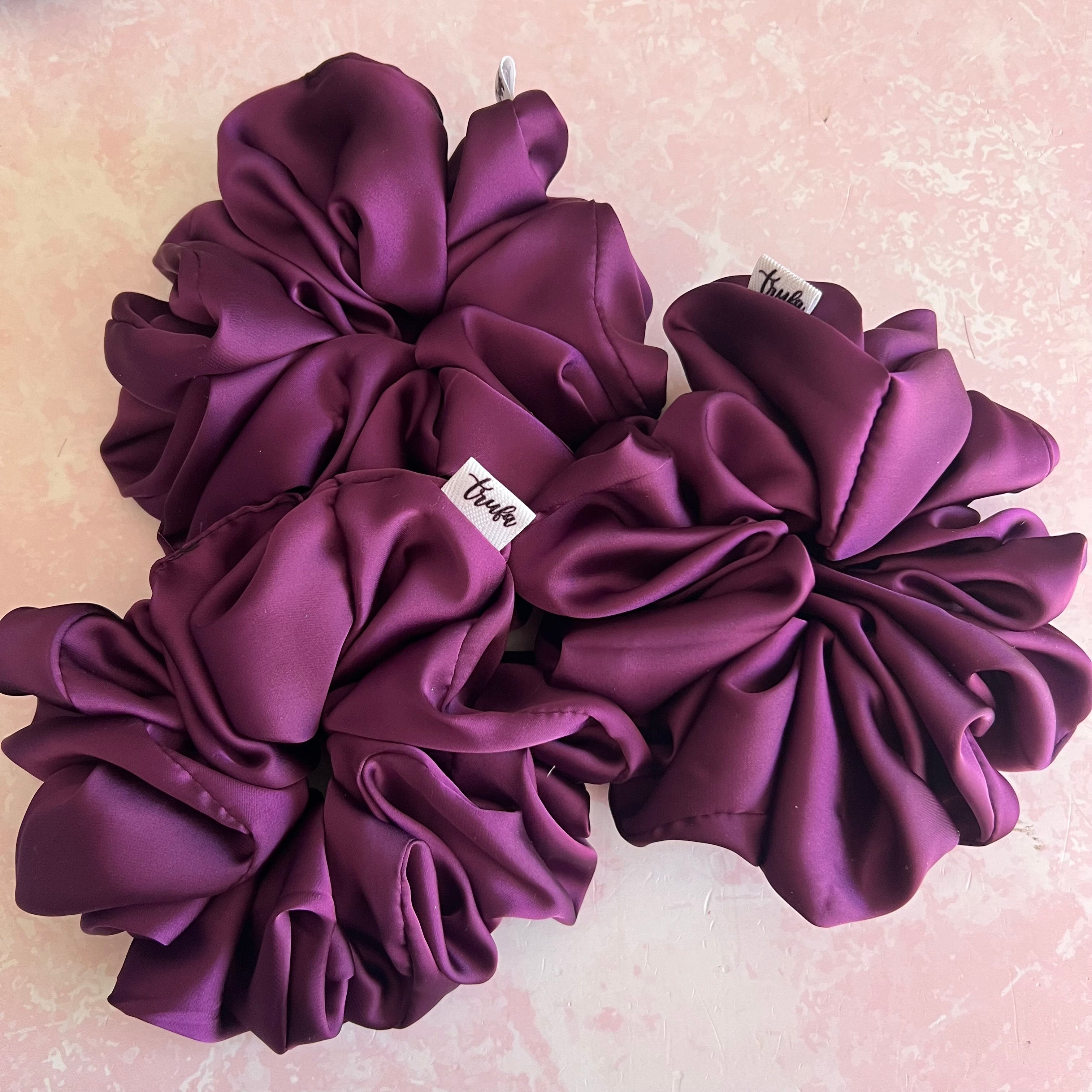 Scrunchie maxi morado