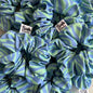 Scrunchie cebra verde y azul