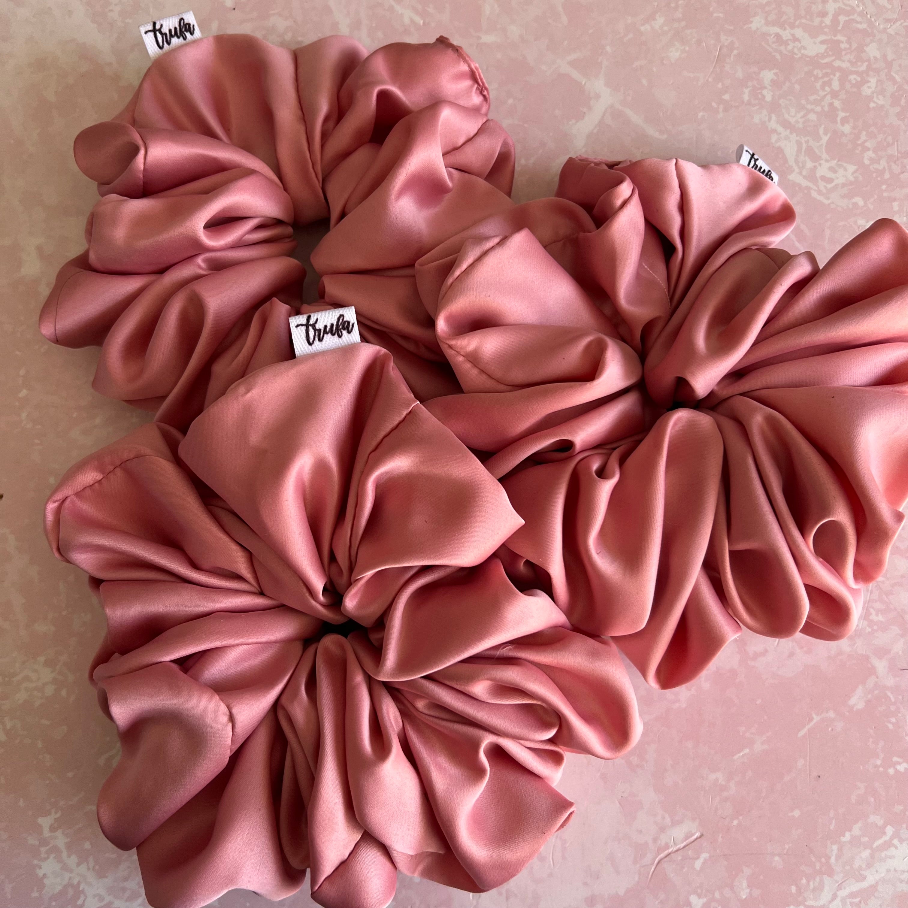 Scrunchie maxi palo rosa