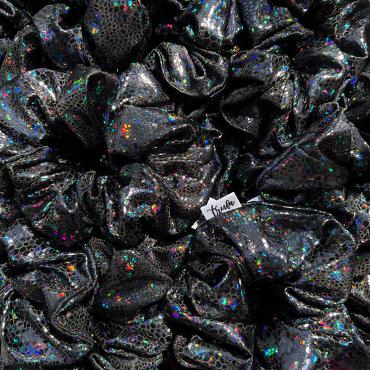 Scrunchie Black Rainbow