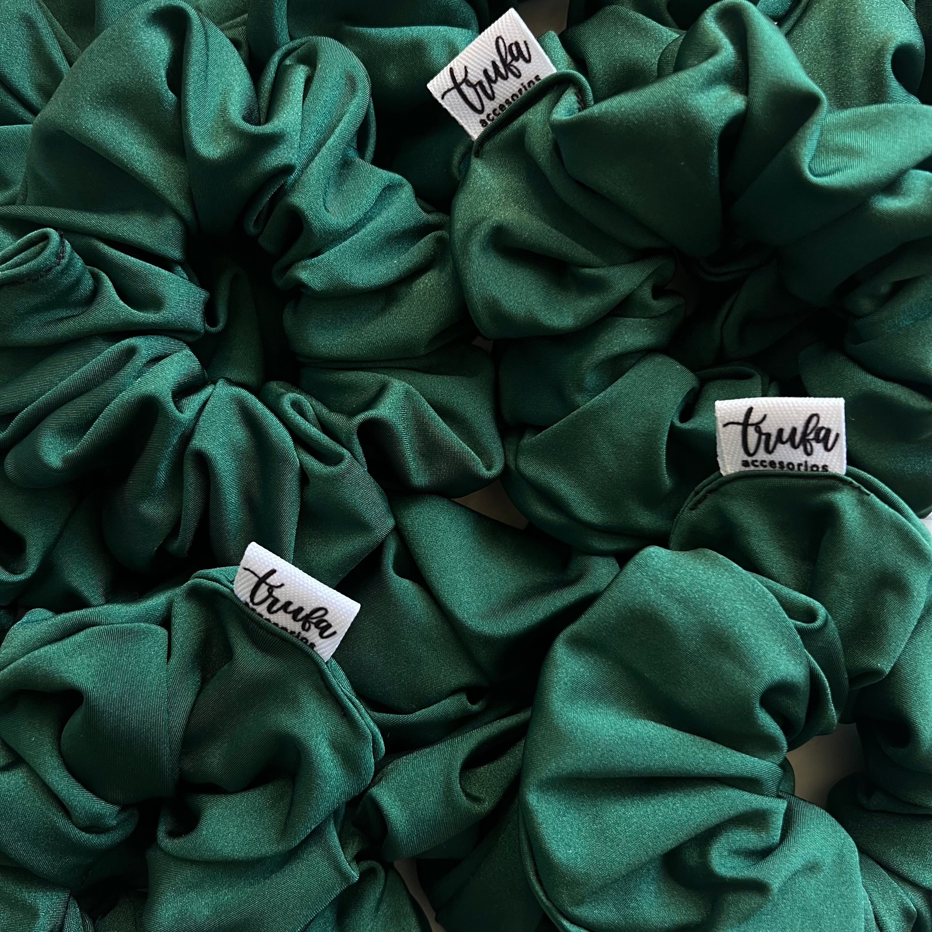 Scrunchie verde botella