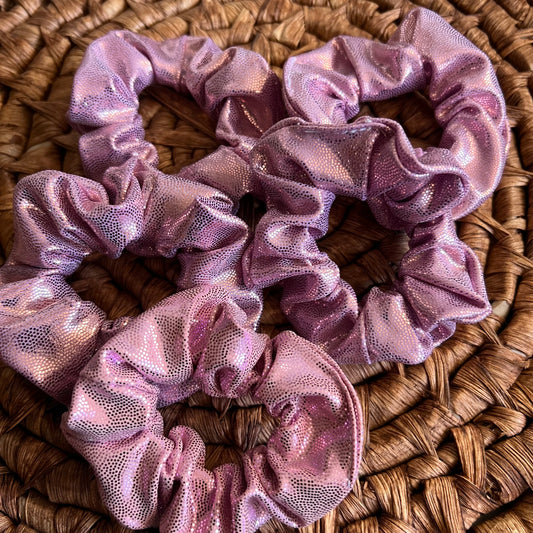 Mini Scrunchie palo rosa brillante