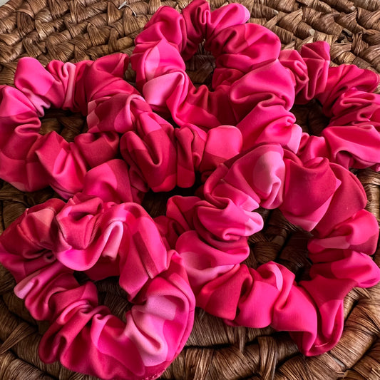 Mini Scrunchie print fucsia