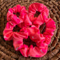 Mini Scrunchie print rosa flúor