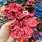 Scrunchie cebra rosado