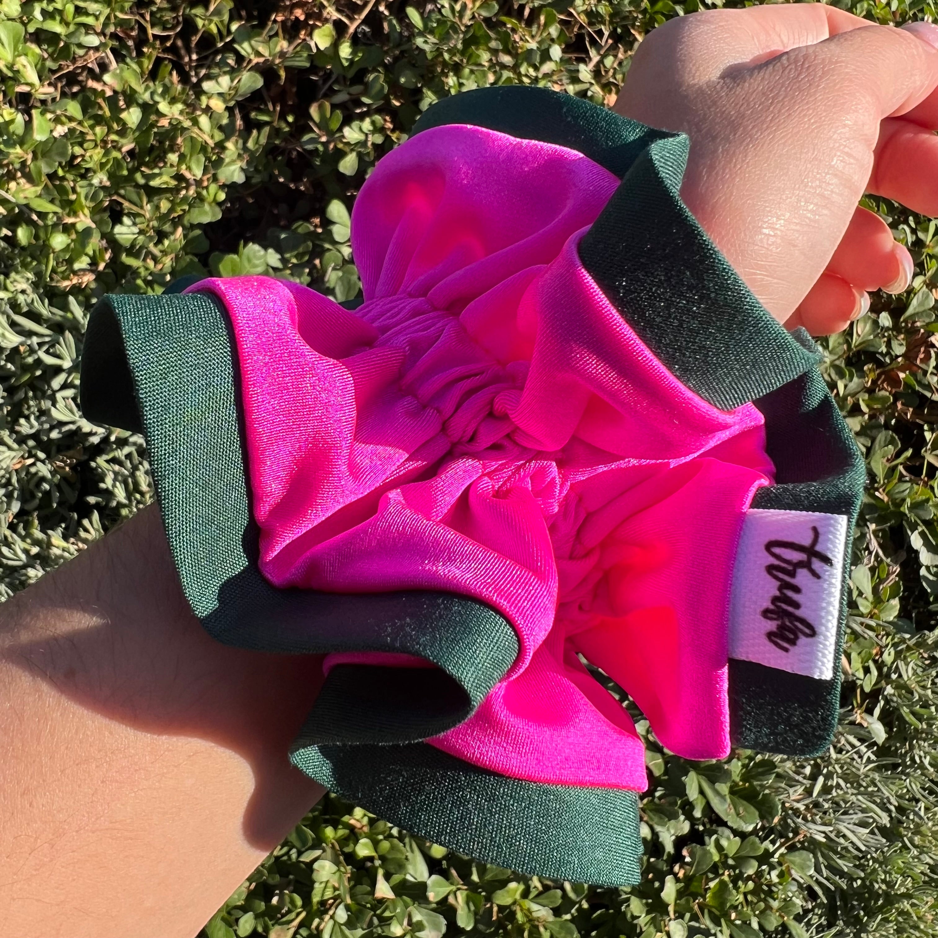 Scrunchie Sesgo Verde