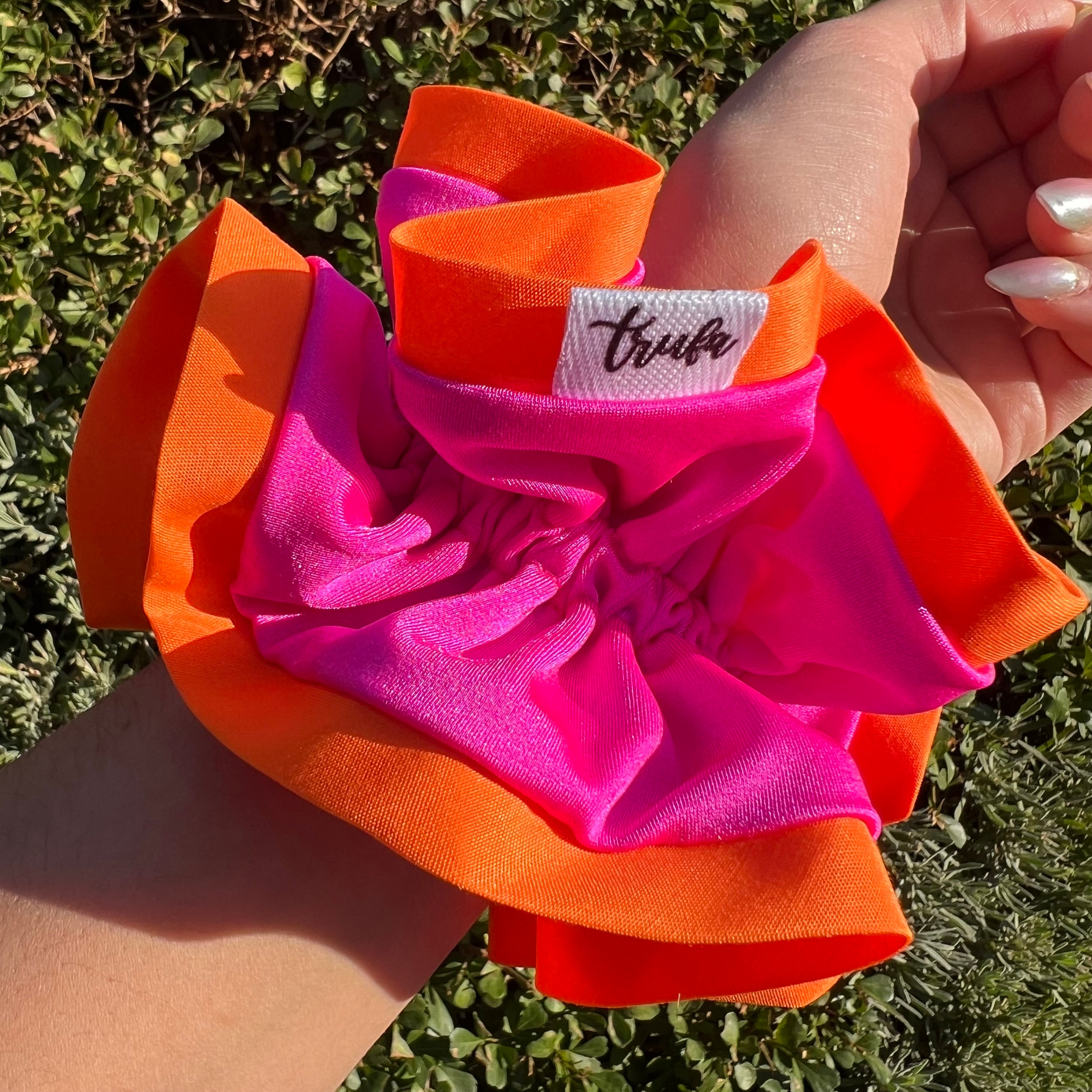 Scrunchie Sesgo Naranja