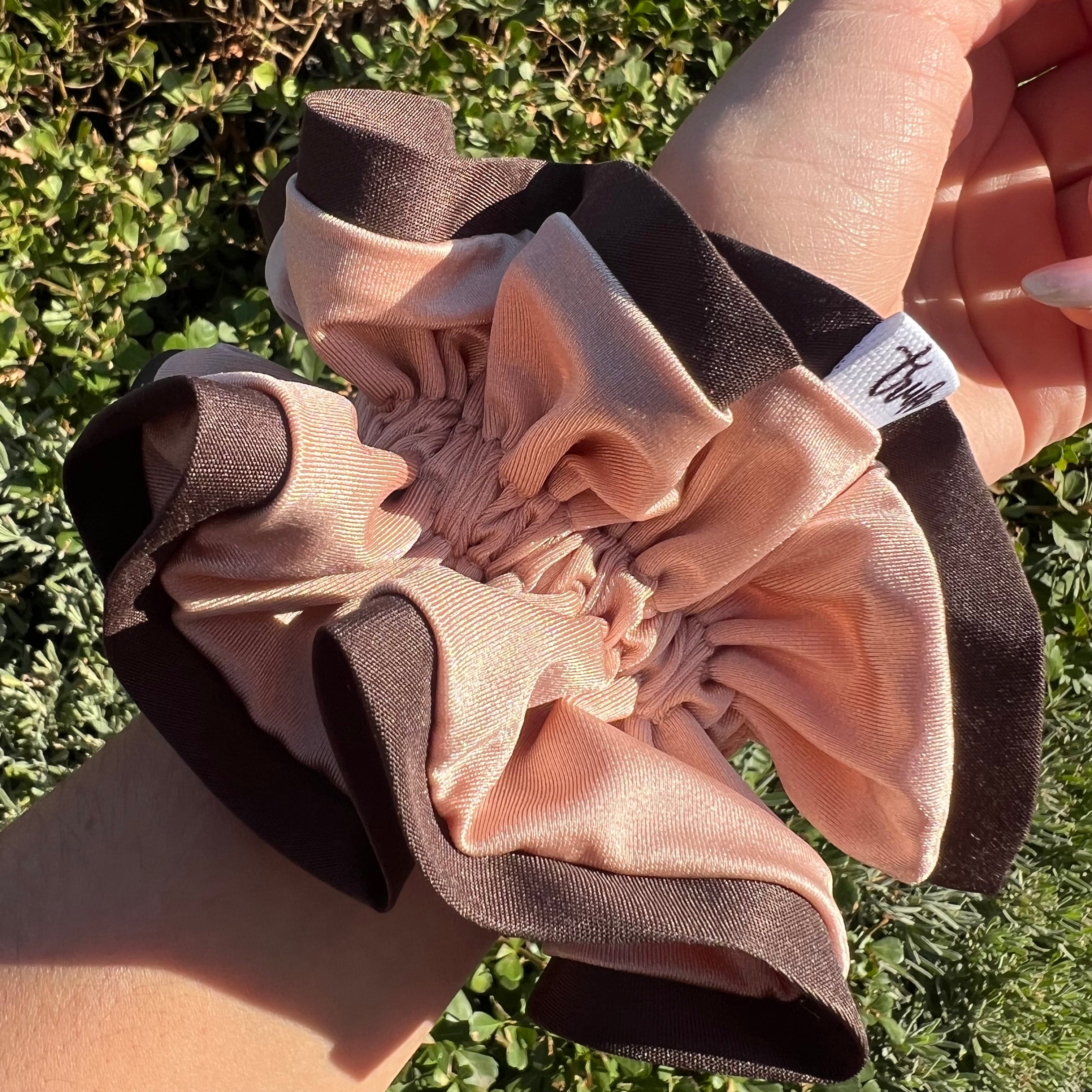 Scrunchie Sesgo Beige