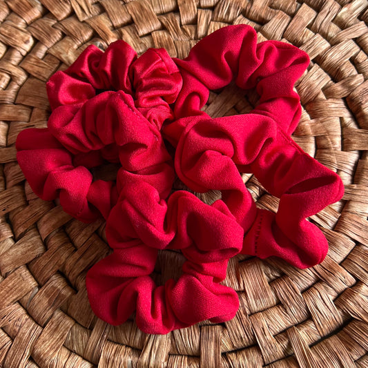 Scrunchie mini rojo