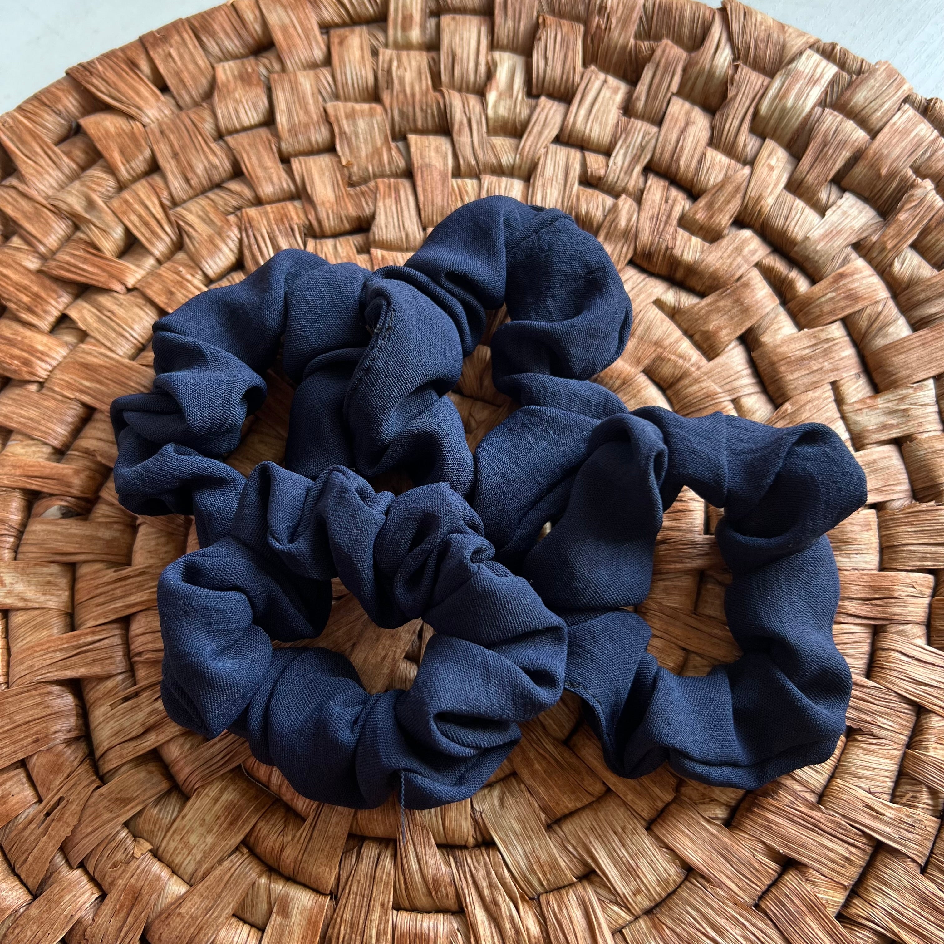 Scrunchies mini azul marino