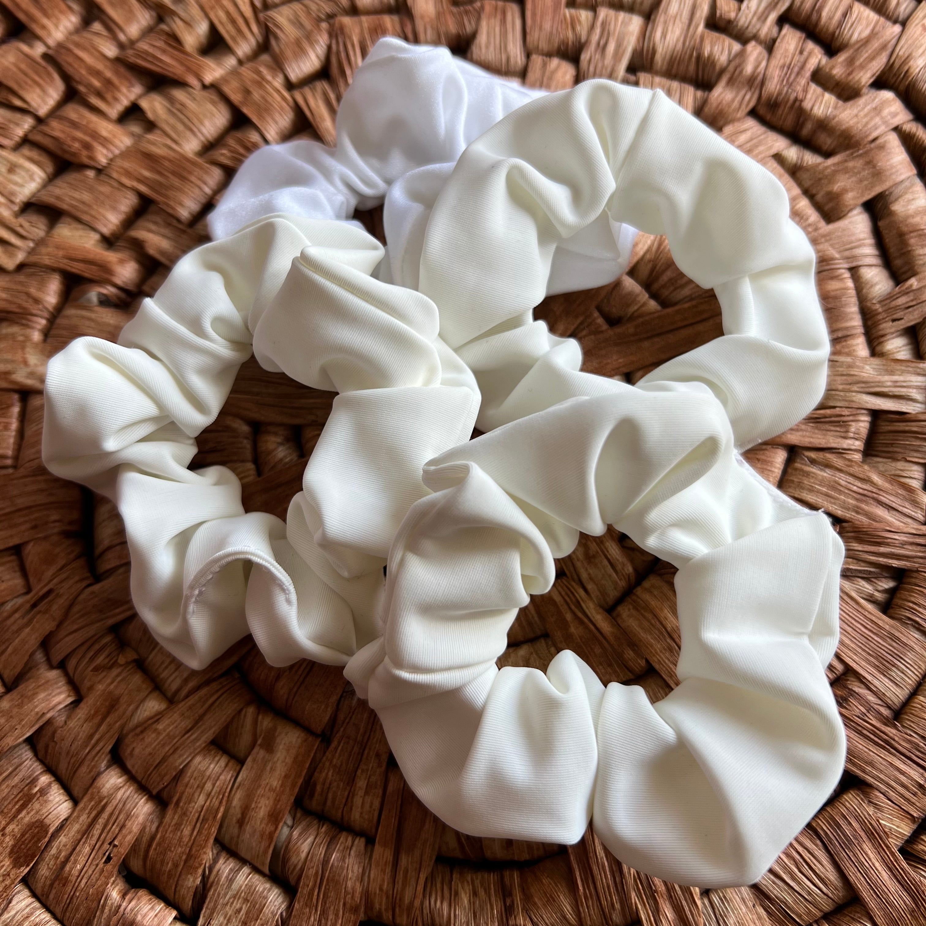 Scrunchies mini blanco