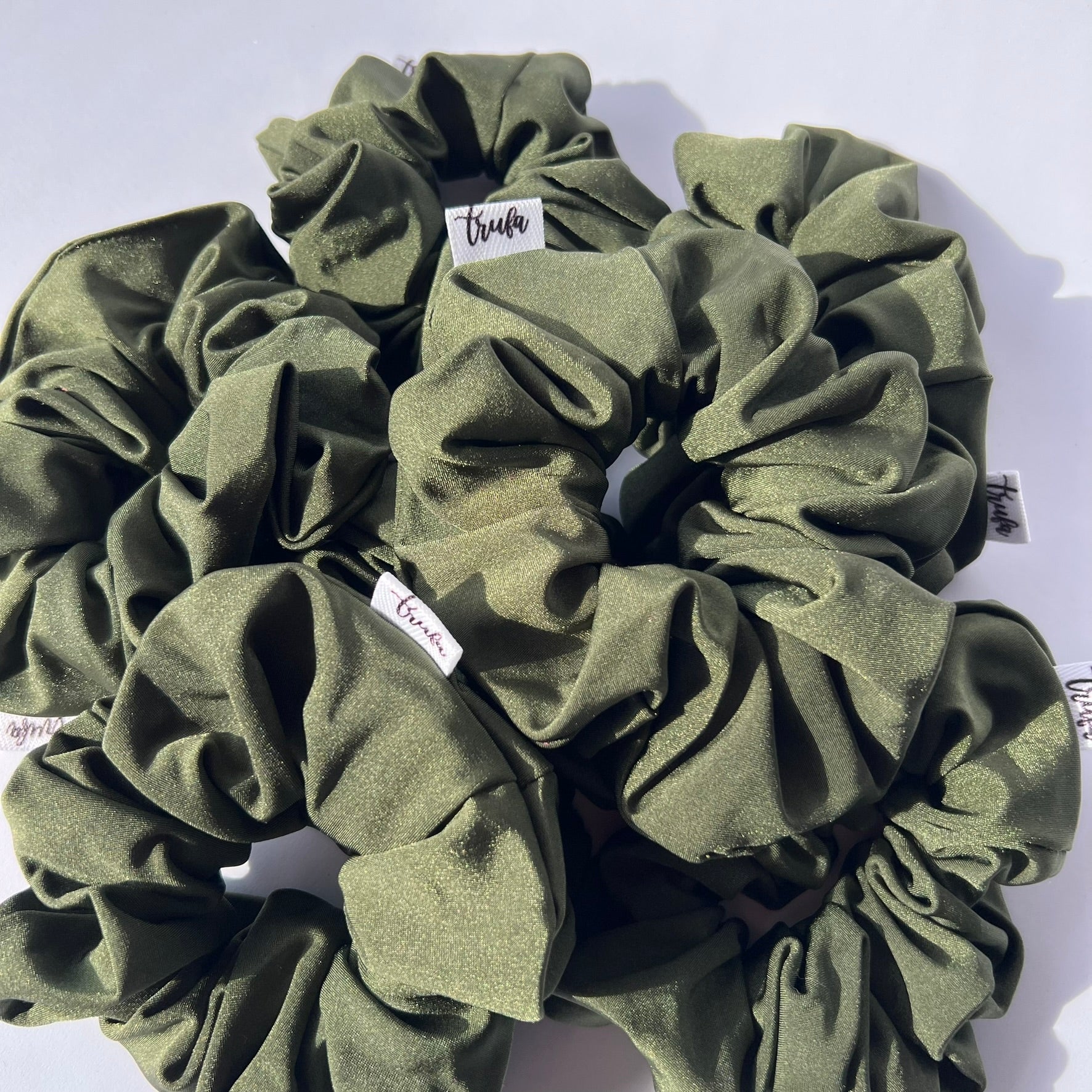 Scrunchie verde oliva