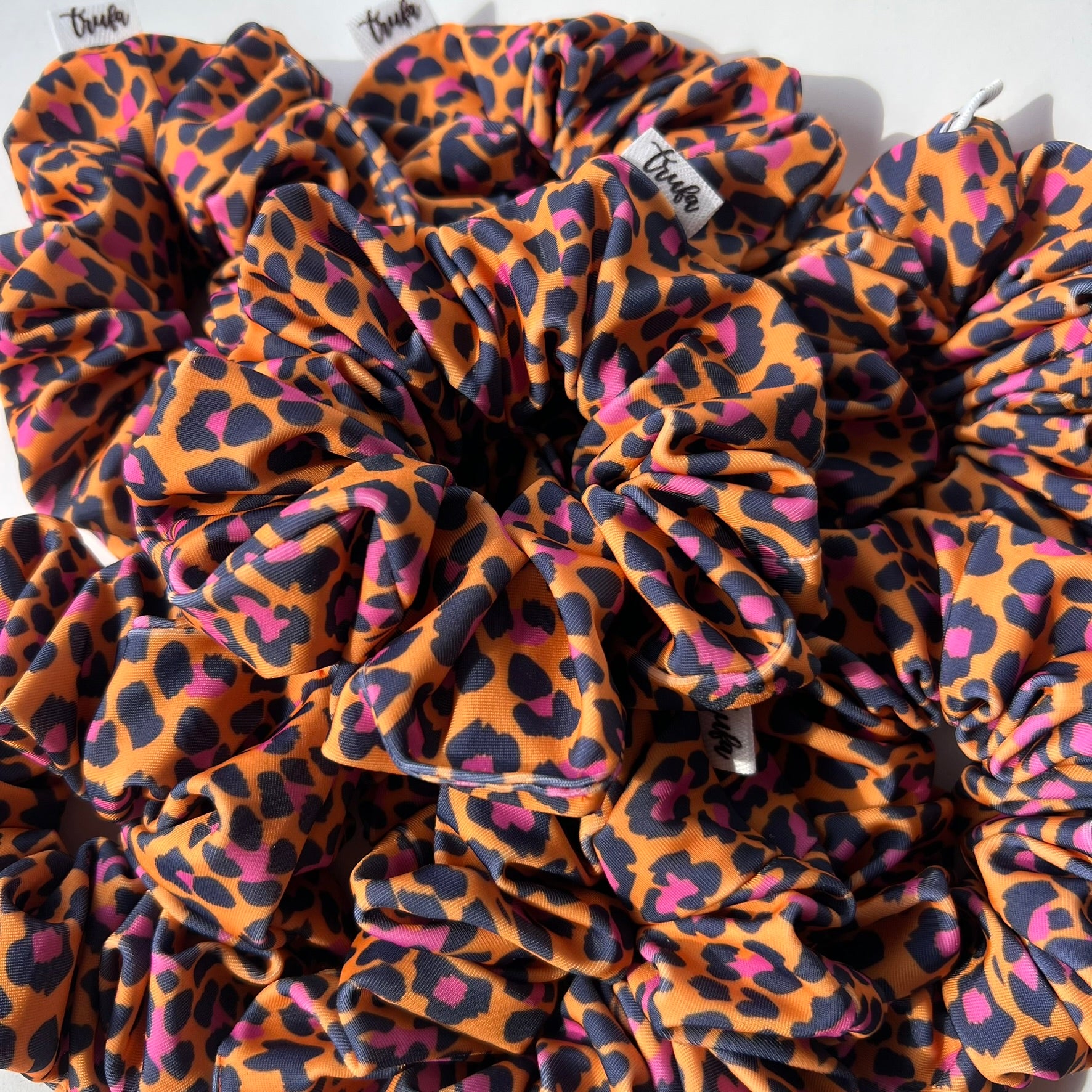 Scrunchie naranja print