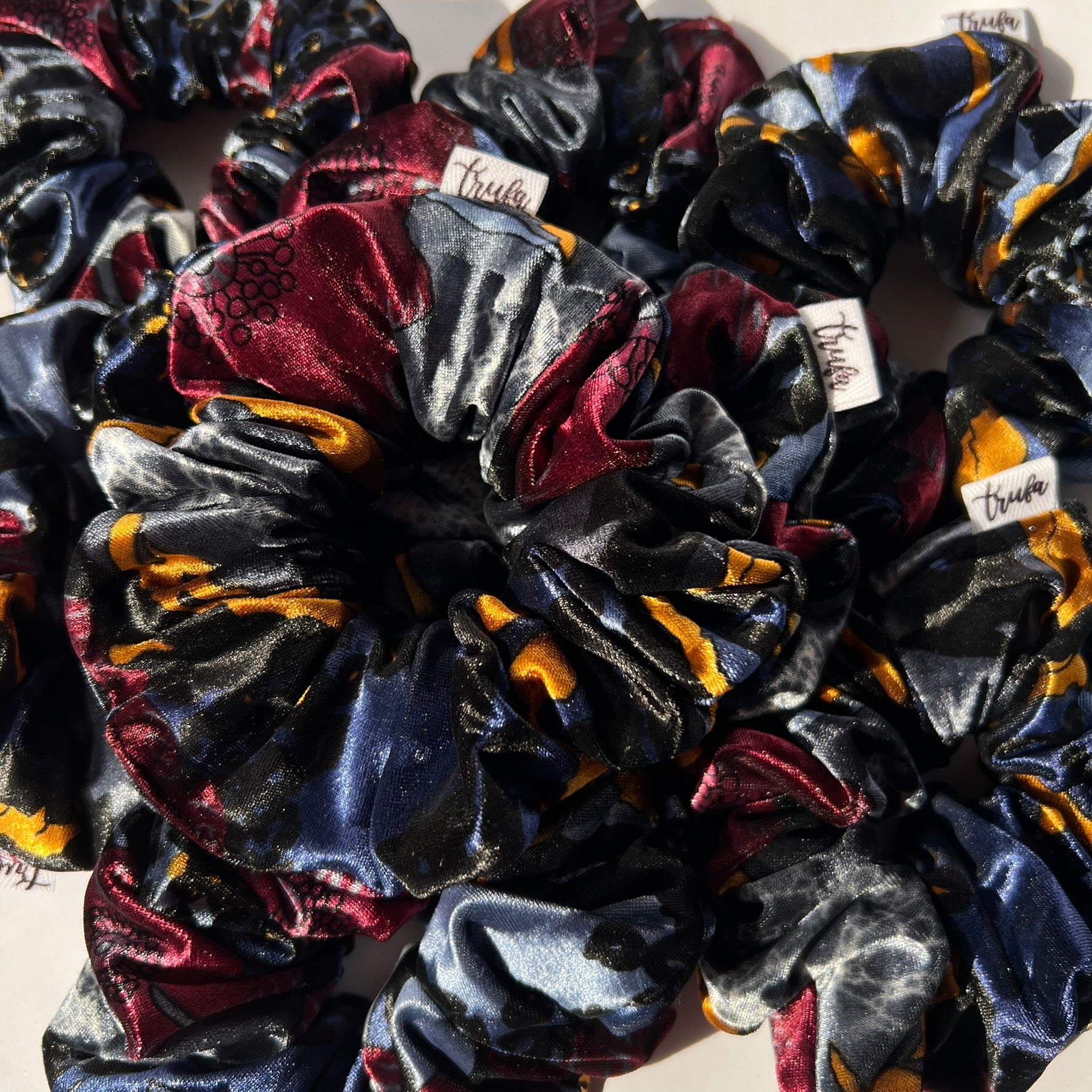 Scrunchie Velvet print