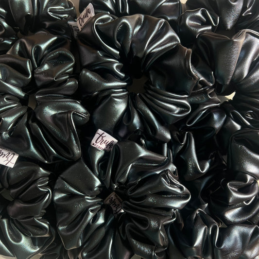 Scrunchie Negro Azulado
