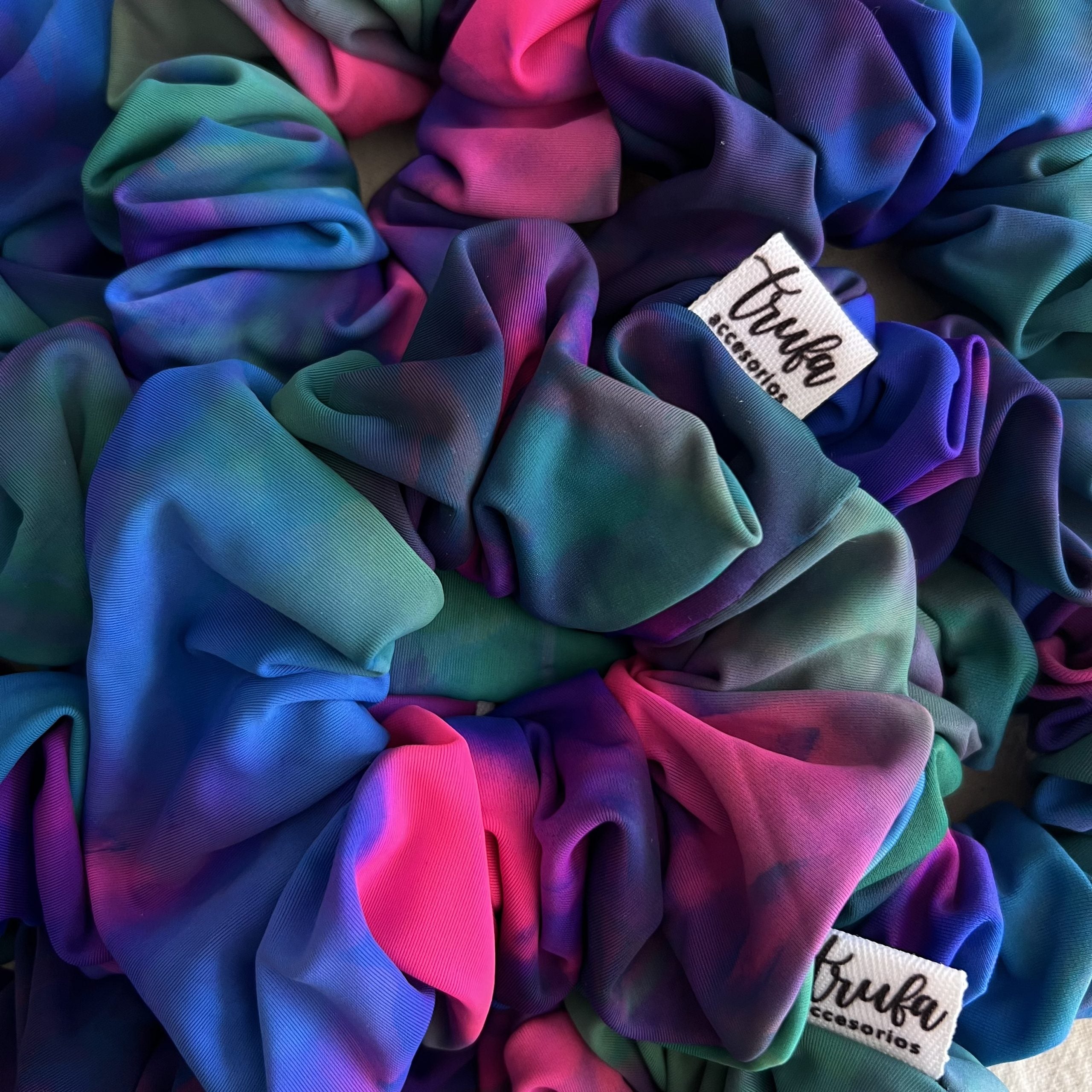 Scrunchie Tiedye Azul